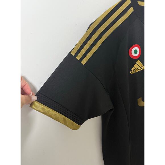 JUVENTUS 2015 2016 THIRD FOOTBALL SHIRT SOCCER JERSEY ADIDAS S12849 sz S BLACK - Picture 5 of 8